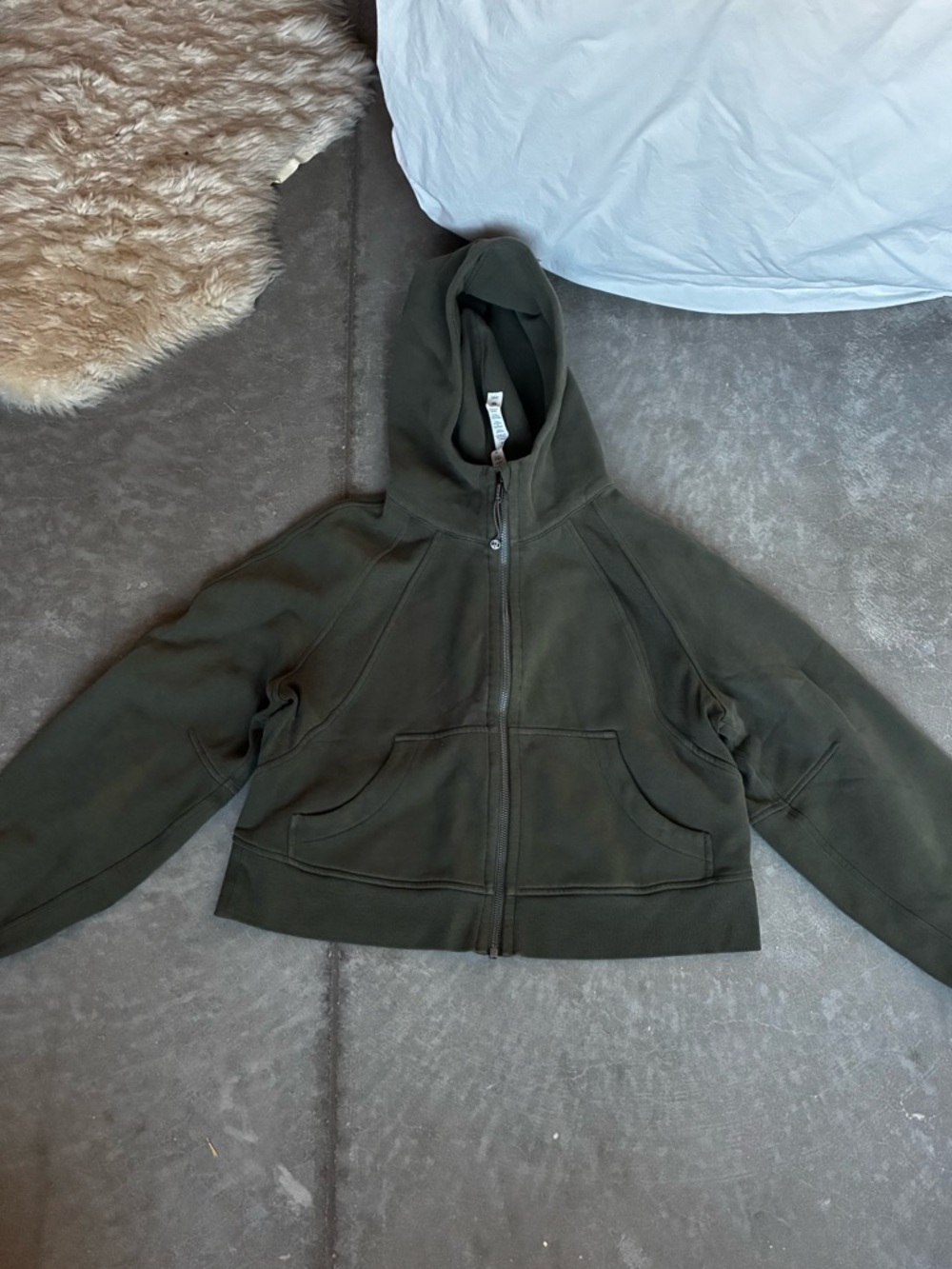 lululemon athletica Olive Green Full‑Zip Hoodie